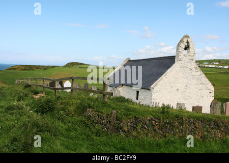 Eglwys y Grog Kapelle bei Mwnt Ceredigion West Wales UK Stockfoto