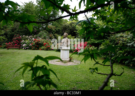 Statue von Haile Selassie von Hilda Seligman im Cannizaro Park, Wimbledon, London, UK Stockfoto