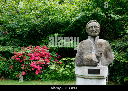 Statue von Haile Selassie von Hilda Seligman im Cannizaro Park, Wimbledon, London, UK Stockfoto