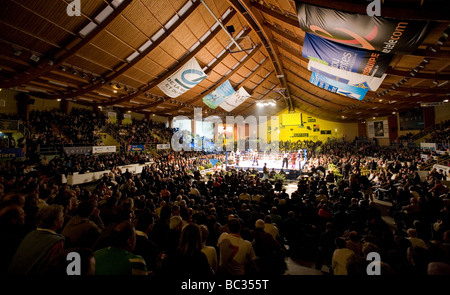 Poitiers (86): Boxkampf Monshipour Vs Salvini (2008/12/01) Stockfoto