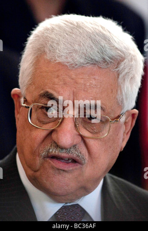 Paris (75): Mahmoud Abbas, Präsident der palästinensischen Autonomiebehörde. 2009/02/03 Stockfoto