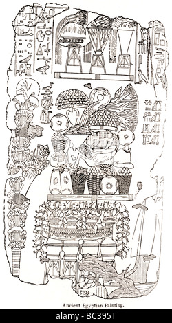 alte ägyptische Malerei Stockfoto