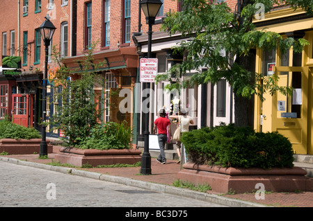 Straßenszenen in Baltimore MD USA. Stockfoto