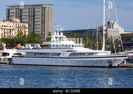 Yacht Hafen Vell Barcelona Catalunya Spanien Stockfoto