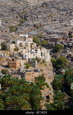 Oase Misfat Al Abriyyin Al Dakhiliyah Region Sultanat Oman Stockfoto