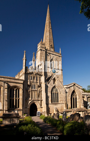 St. Johann Babtist Pfarrkirche Burford Oxfordshire in den Cotswolds Stockfoto