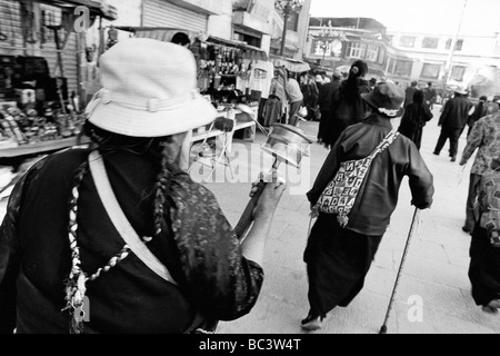 Friendship Highway Lhasa Alltag Stockfoto