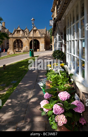 Markthalle gebaut 1646 High Street Chipping Campden The Cotswolds Gloucestershire Stockfoto