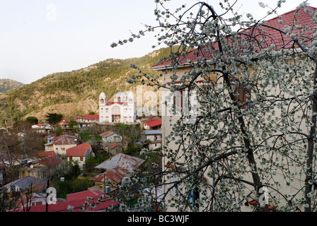 Zypern-Dorf, Troodos-Gebirge Stockfoto