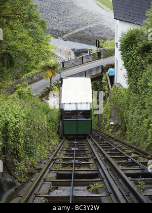 die Cliff Railway ein Lynton devon Stockfoto