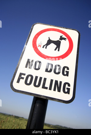 Kein Hund Fouling Zeichen Stockfoto