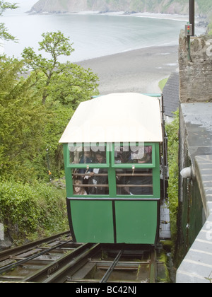 die Cliff Railway ein Lynton devon Stockfoto