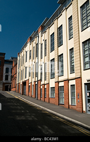 neue urbane Stadtzentrum Reihenhaus Nottingham Wohnungen Gehäuse Stockfoto