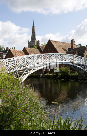 Chinesische Brücke Fluss Ouse Godmanchester Dorf Huntingdonshire District of Cambridgeshire England UK GB Stockfoto