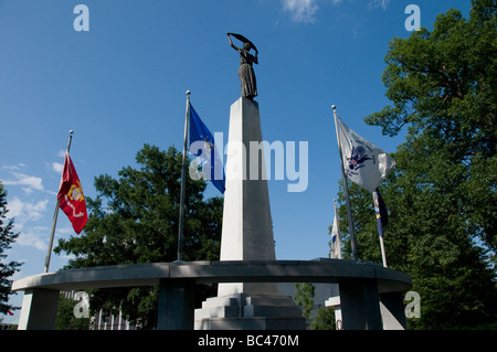 Zweiter Weltkrieg-Denkmal in Raleigh, NC USA Stockfoto