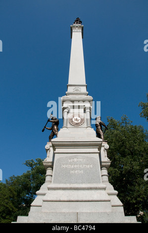 Denkmal für die Konföderierten Toten in Raleigh, North Carolina USA. Stockfoto