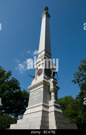 Denkmal für die Konföderierten Toten in Raleigh, North Carolina USA. Stockfoto