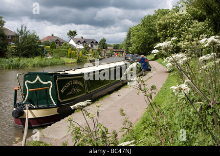 UK Cheshire Vale Royal Northwich Anderton Trent und Mersey Kanal Stockfoto