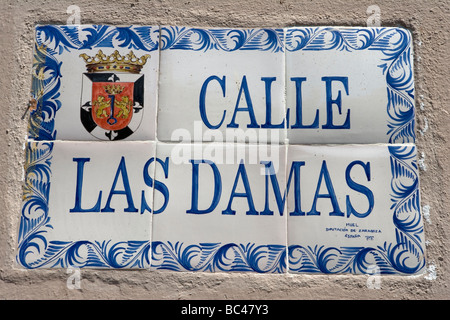 Dominikanische Republik - Santo Domingo - Ciudad Colonial - Calle Las Damas Stockfoto