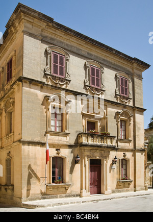 Die Polizei, Pulizija, Hauptsitz in der Stadt Mdina, Malta EU. Stockfoto