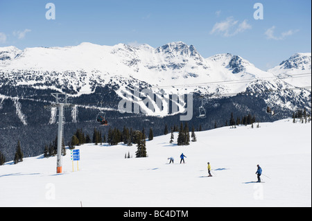 Whistler Mountain Resort Austragungsort der Olympischen Winterspiele 2010 Stockfoto