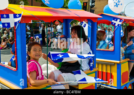 St-Jean-Baptiste Day Feierlichkeiten in Montreal Kanada Stockfoto