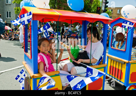 St-Jean-Baptiste Day Feierlichkeiten in Montreal Kanada Stockfoto