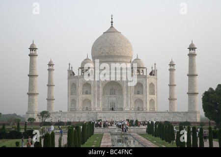 Am frühen Morgen Blick auf das Taj Mahal Agra Stockfoto