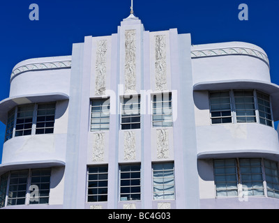 Art-Deco-Architektur, Hotels, South Beach, Miami, Marlin Hotel Stockfoto