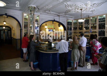 Pasteis de Belém Café im Lissaboner Stadtteil Belém Stockfoto