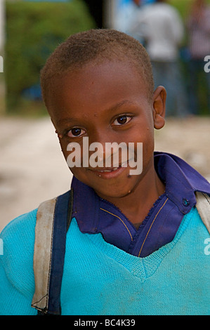 Schulkinder aus Addis Abeba in Äthiopien am Horn von Afrika Stockfoto