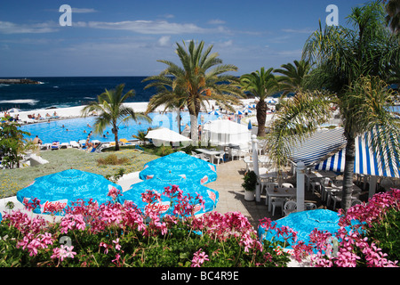 Lago Martianez, Puerto De La Cruz, Kanarische Inseln, Spanien Stockfoto