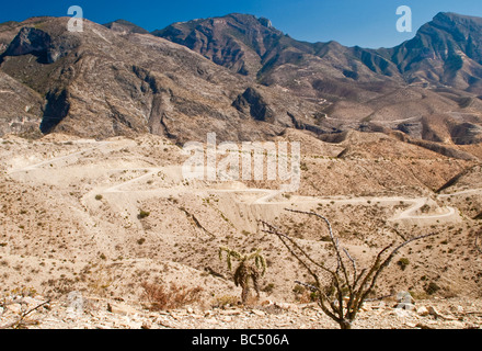 Schroffe Berge und Landschaften im Bereich von Sierra Gorda in Querétaro in Mexiko Stockfoto