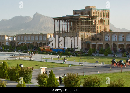 Ali Qapu Palast am Imam Platz in Esfahan Iran Stockfoto