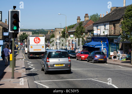 Glossop ist eine kleine Marktstadt innerhalb der Borough High Peak in Derbyshire, England. Stockfoto