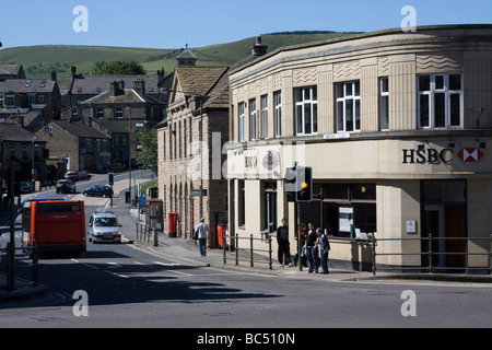 Glossop ist eine kleine Marktstadt innerhalb der Borough High Peak in Derbyshire, England. Stockfoto