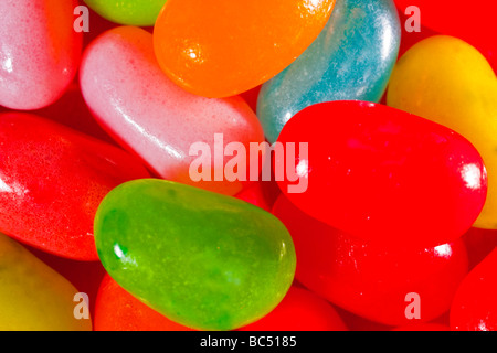 Multi farbige Geleebohnen in 16-Bit erfasst und in Adobe1998-Farbraum, schwierige Farbtöne zu halten Stockfoto