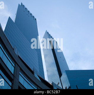 Die Zeit-Warner Türme in Columbus Circle NYC Stockfoto