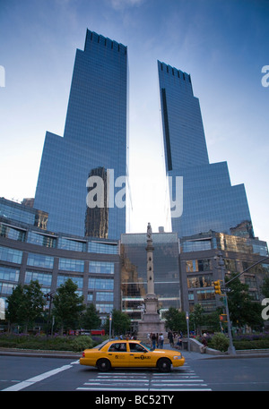 Die Zeit-Warner Türme in Columbus Circle NYC Stockfoto