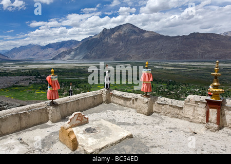 Nubra Valley View von Diskit Gompa. Ladakh. Indien Stockfoto