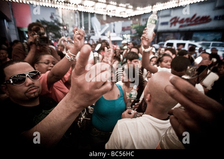 Mahnwache vor dem Apollo Theater in Harlem, New York City, N.Y am 26. Juni 2009 statt. Stockfoto