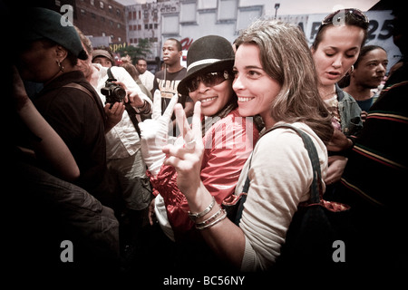 Mahnwache vor dem Apollo Theater in Harlem, New York City, N.Y am 26. Juni 2009 statt. Stockfoto