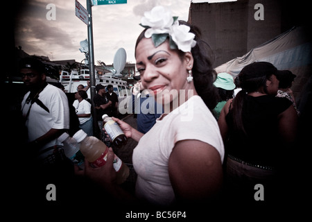 Mahnwache vor dem Apollo Theater in Harlem, New York City, N.Y am 26. Juni 2009 statt. Stockfoto