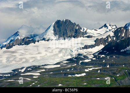 Gipfel der Chugach Berge in der Nähe von Thompson Pass Alaska USA Stockfoto