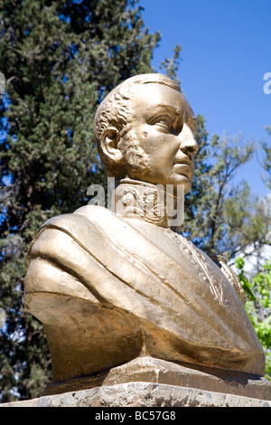 Goldene Statue von General San Martin, Cachi, Argentinien Stockfoto