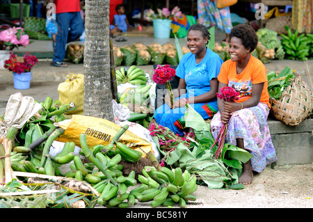 Zentralmarkt port Vila, vanuatu Stockfoto