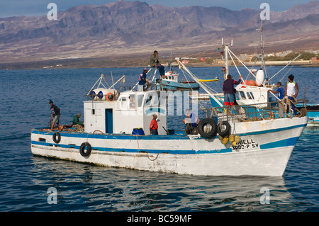 Fisher Hafen San Vincente Mindelo Cabo Verde Afrika Stockfoto