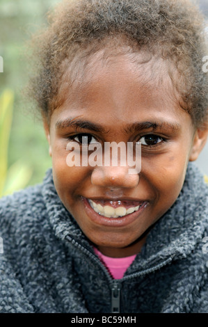 Mädchen-Port Vila vanuatu Stockfoto