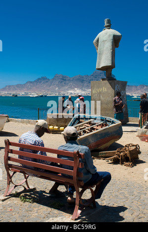 Ruderboote am Küste San Vincente Mindelo Cabo Verde Afrika Stockfoto