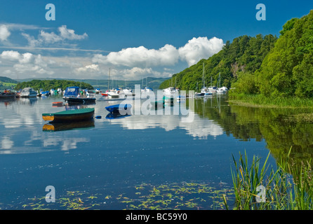 Boote am Loch Lomond in Schottland Balmaha Stirling District Stockfoto